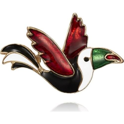 New Arrival Colorful Enamel Pins Bird Brooch Fashion Cute Animal Brooch Men Women Unisex Hot Jewelry Wholesale New Year Gifts