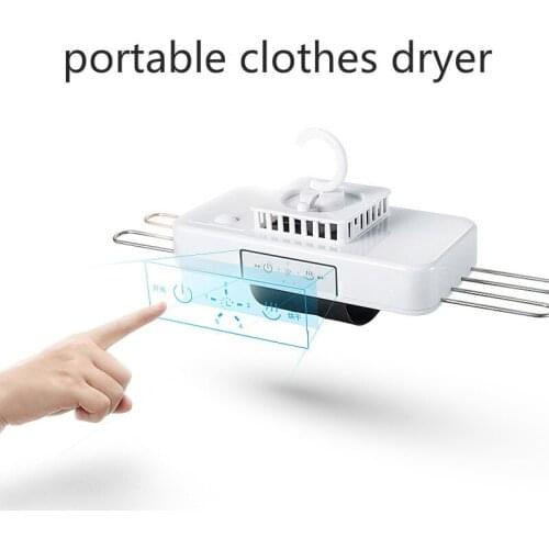 Portable Mini Clothes Dryer Machine with Hanger Rack Quick Dry Business Trip Mini Foldable Sock Shoe Underwear Dryer