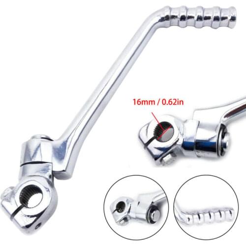 Motorcycles Kick Starter Lever Pedal For Kawasaki -KE KL KLX KX KDX KZs 125 175 200 50cc-160cc Universal Chrome Starter Lever