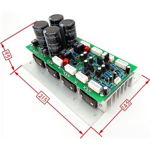 500W 2.0 dual channel high fidelity Sanken tube audio 3CS3858 2SA1494 rear high power amplifier board