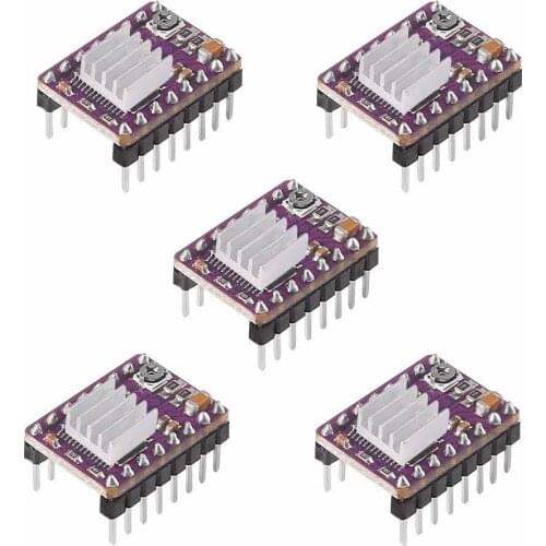 5PCS Compatible DRV8825 Stepper StepStick Motor Diver Module with Heat Sink for 3D Printer Controller Rrerap Ramps 1.5 1.6