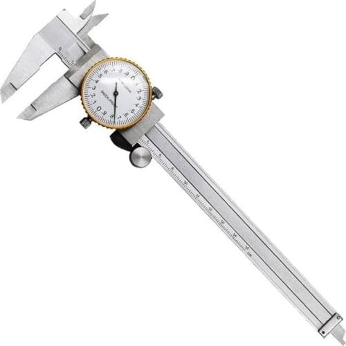 Dial Calipers 0-150mm 0.02mm High Precision Industry Stainless Steel Vernier Caliper Shockproof Metric Measuring Tool