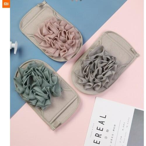 Xiaomi Scrub Bath Towel double-side rubbing artifact back rubbing mud cleaning strip gloves soft skin-friendly for smart home