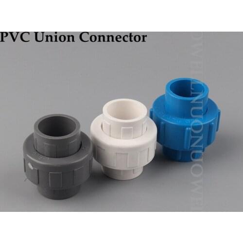 10pcs 20 25 32 40mm PVC Union Straight Connector Garden Greenhouse Aquarium Tank Water Pipe Fittings Tube Joint Hose Adapter