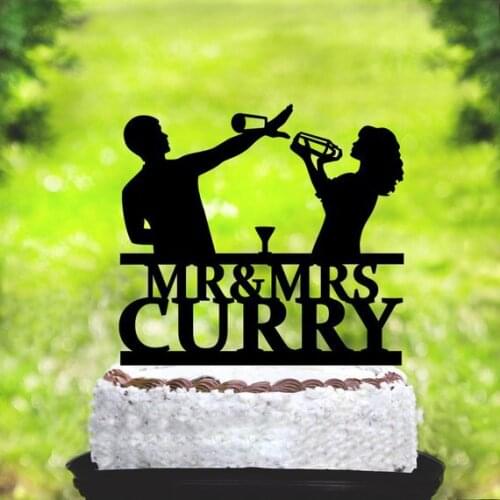 Bartender Wedding Cake Topper, Mr & Mrs Wedding Cake Topper With Last Name, Custom Topper,Personalized Topper, Couple Cake Toppe