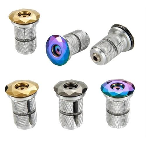 MTB Bicycle Top Tube Cap Screw Headset Cover Stem Spacers Mountain Bike Parts headset cap Aluminum alloy Rainbow Color