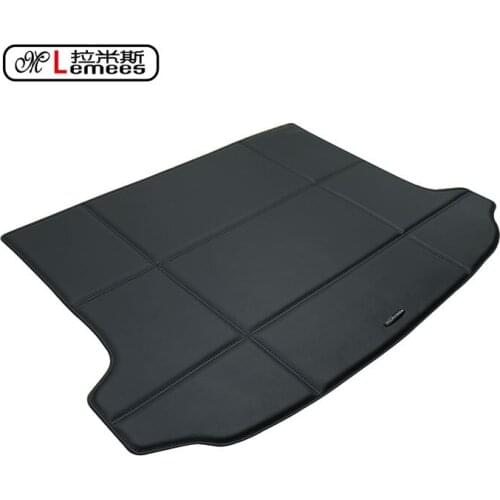 Waterproof non slip high class PU leather car trunk mats for VolkswagenTiguan Sagitar Passat POLO Bora Lavida Golf