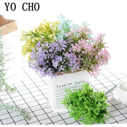Green Artificial Milan Friut Plastic Plants Wall Material Decorative 5 Branch Fake Plant For Home Shop Garden Party Decor Plants