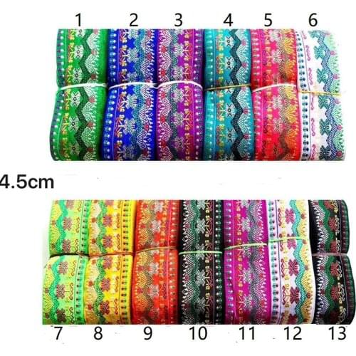 4.5cm ethnic style folk style nation style jacquard ribbon,jacquard webbing,garment ribbon,shoes ribbon,bag ribbon,QC0725C