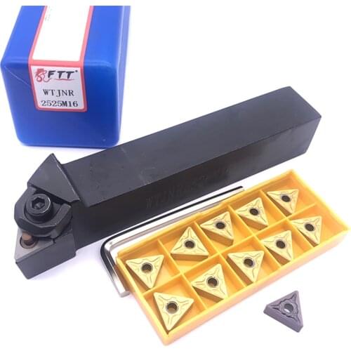 1pcs WTJNR2525M16 WTJNR 150mm Turning Tool Holder + 11pcs TNMG160408 Carbide Inserts Lathe Cutter Tools CNC Turning Tool Set