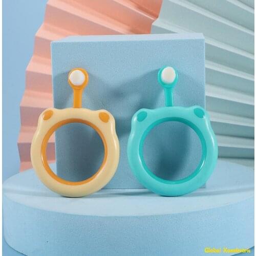 2pcs/lot Baby Toothbrush Soft Bristle Ultra-Fine Gingival Protective Circle Grip Infant Round Toothbrush