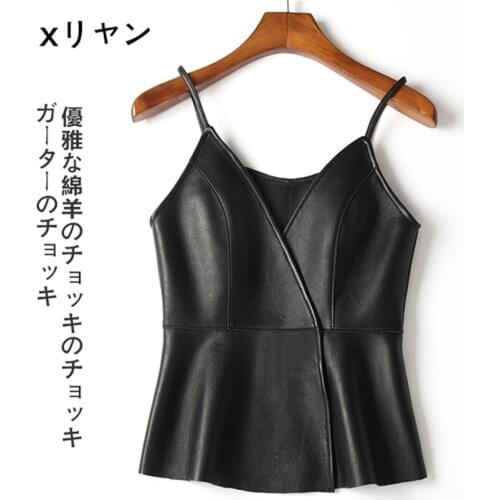 20 New Big Size Fashion Women Ultrashort PU Vest Solid Girl Slim Tank Crop Tops Outfits Lady Black Tanks Winter Bottomings 1318