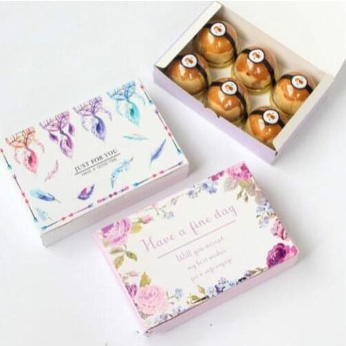 20PCS Dreamcatcher Printing Paper Box Gift Box Carton Caixa Packaging for Cookie Macarons Box Wedding Favors Candy Box Embalagem