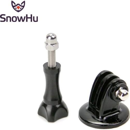 SnowHu for GoPro accessories Adapter+Fixing bolt Go pro Hero 9 8 7 6 5 4 For sj4000 Yi 4K lite action camera GP56