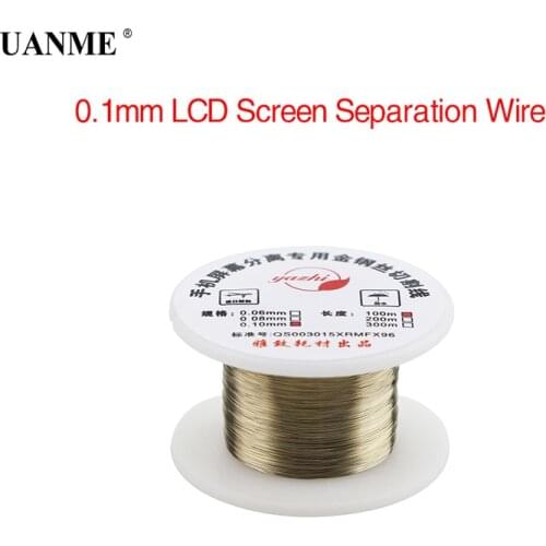 UANME 0.1mm x100m Cutting Line LCD Screen Separation Diamond Wire Mobile Phone Repair Tools