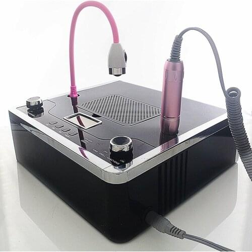 2020 New 4 In 1 Electric Nail Drill Machine With 30000RPM Handpiece Dust Vacuum Suction 108W LED UV Lamp Electric Nail File