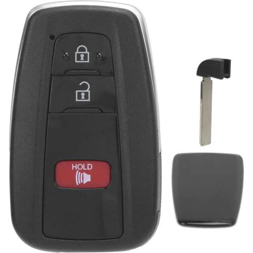 Car Electronic Key 2+1 Buttons Car Key Replacement for C‑HR 2018‑2020 for Automobiles