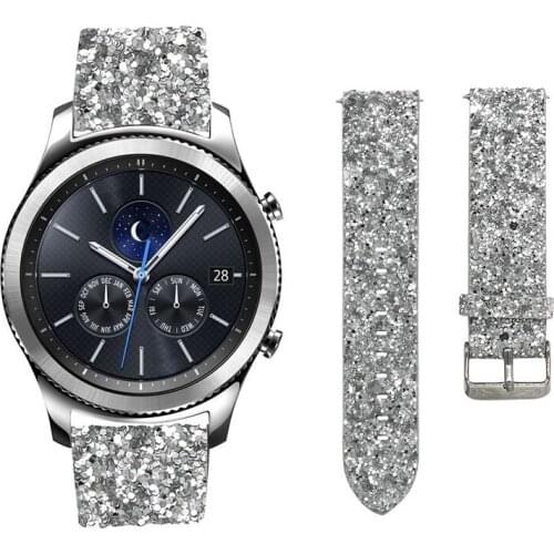 Wrist Bracelet For Samsung Gear S3 Fashion Watch Band Glisten Leather Strap For Huawei Watch 2Pro Watchbands For Huami Amazfit 2