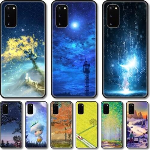 Beautiful scenery Phone cover hull For SamSung Galaxy S 8 9 10 20 21 Plus note 5G Lite Ultra Black Shell Cover