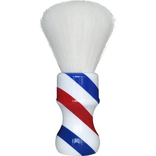 Dscosmetic 24MM soft synthetic hair knots shaving brush with barber pole handle