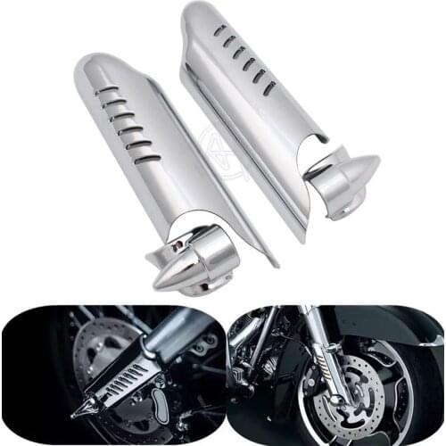 Motorcycle Lower Fork Leg Cover Guard Deflector Shield for Harley Touring Street Electra Tri Glide Road King Custom FL 2000-2013