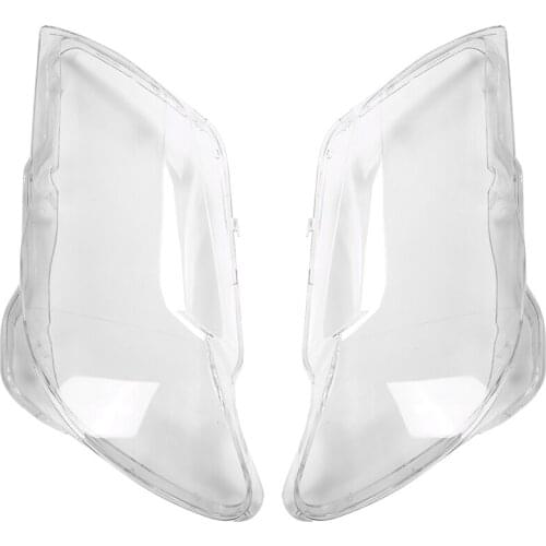 2Pcs Car Clear Headlight Lens Shell Cover Replacement Head Light Lamp Cover for Bmw 7 E65 E66 2005-2008