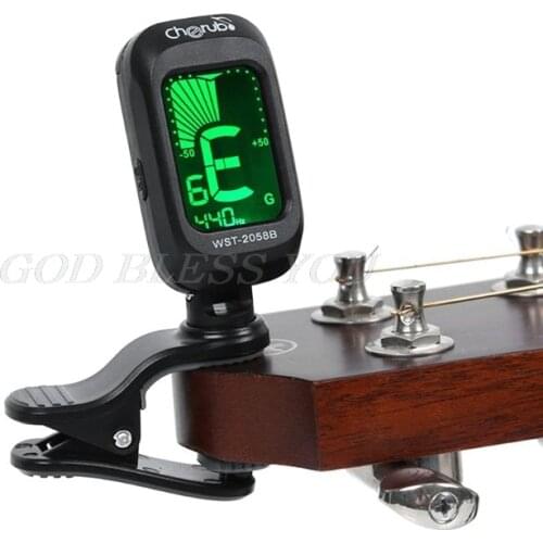 Folk Acoustic Guitar Tuner Violin Ukulele Bass Electronic Tuning Tuner Stringed Musical Instrument Accessories Guitar Bass Tuner