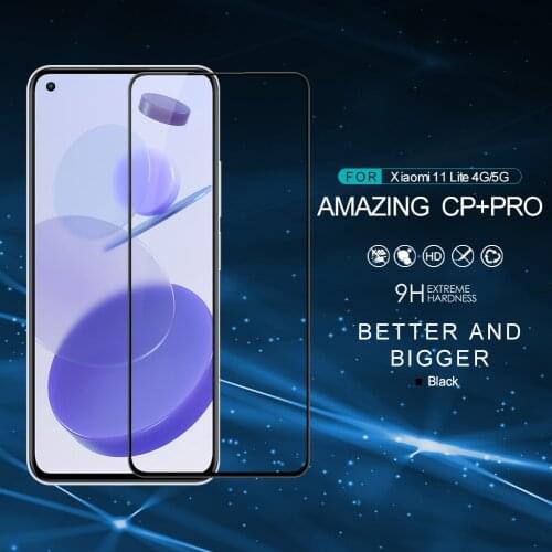 NILLKIN for Xiaomi Mi 11 Lite 5G Glass Screen Protector Amazing CP+ PRO 9H for Xiaomi Mi 11 Lite 4G Tempered Glass Protector