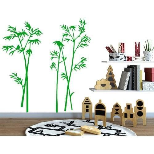 NEW Bamboo Removable Art Vinyl Wall Stickers Wall Decorations Living Room Bedroom Nursery Decor