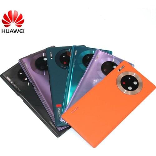 Official Huawei Mate 30 Pro Glass Battery Back Cover Mate30 Pro Rear Door Housing Case Replacement Part With Camera Lens Frame