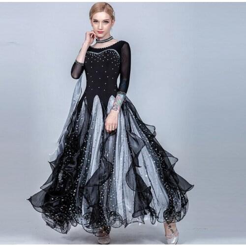 Ballroom dance competition dresses women ballroom dress standard dance dress waltz dance costumes girls dance wear women swing