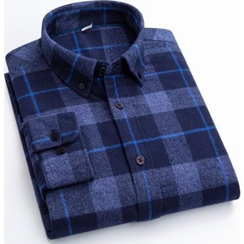 Plaid Solid Color Striped Shirt Mens Fashion Clothing Trends Longsleeve Shirt for Men Casual Button Up Shirt Retro Clothes 8XL