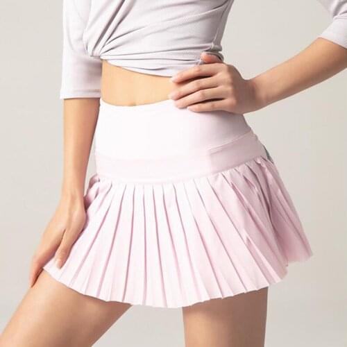 Women 2 In 1 Pleated Skirt Women Running Shorts Gym Fitness Shorts Quick Dry Tennis Sport Shorts Women Yoga Shorts Clothes