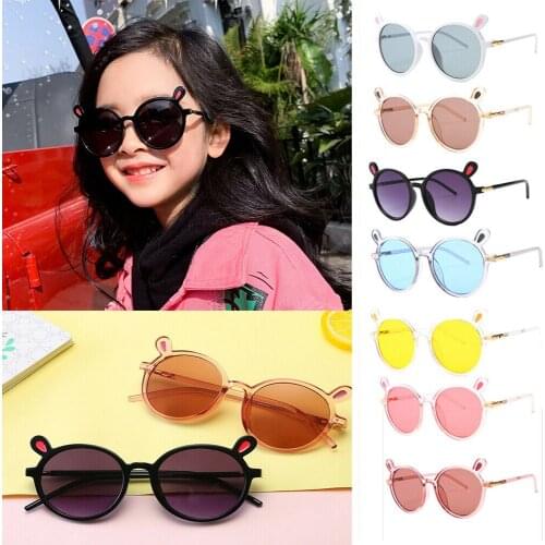 2021 Cute Round Sunglasses Kids Bunny Child Glasses for Girls Boys Gift Plastic Children Sun Glasses Gafas De Sol Mujer