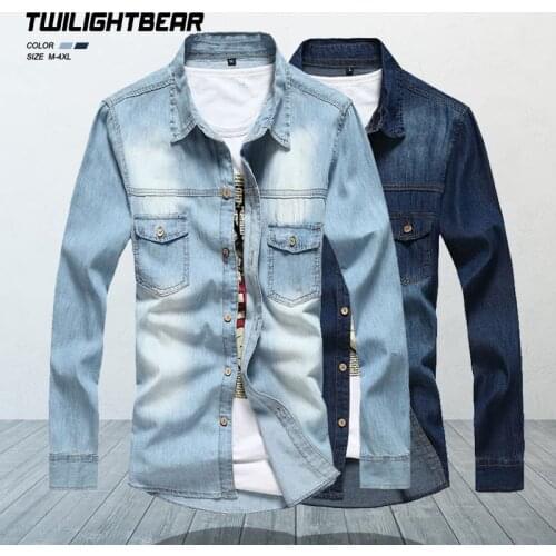 Мужские джинсовые рубашки Twilight Bear China At AliExpress