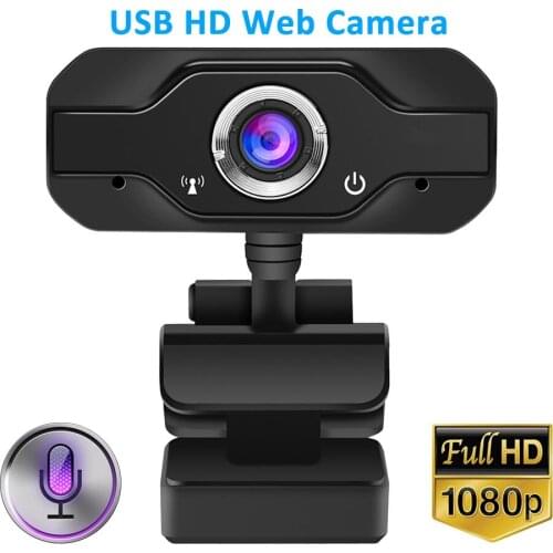USB Webcam HD 1080P 200 Million pixels Autofocus USB Computer Camera with Microphone for Android TV,Laptop,Desktop Computer,PC