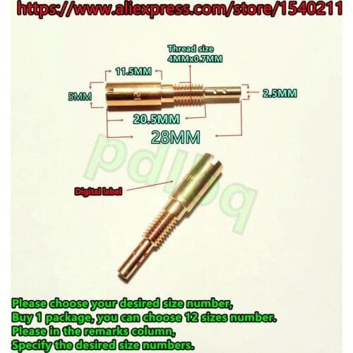 12 pcs/pack) N224.103 (TMX36) 2.5MM atomized head pilot jet CR125/250R RM125 KFX/KSF400 jet(choose your size)