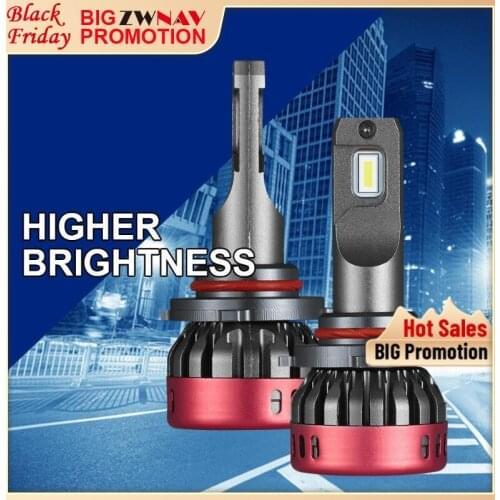 2Pcs Car Headlights Bulbs LED H7 H4 H11 9006 9005 90W 9000LM Decoder Automobile Lamp Headlamp Front Fog Lights 6000K 12V Auto