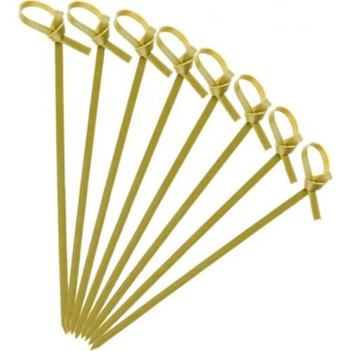 Bamboo Skewers,Suitable for Appetizers,Cheese Board Accessories,Hot Pot Sets, Dipping Sauce Boxes(100 PCS)