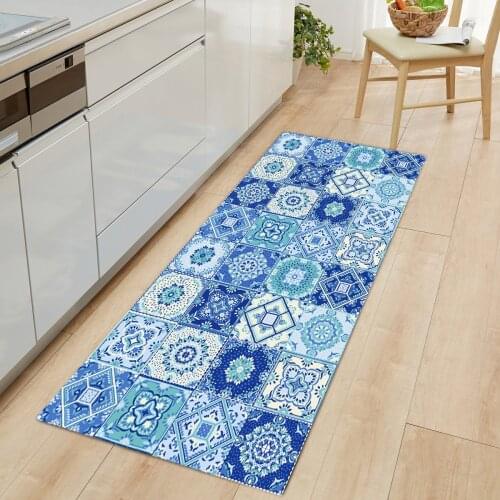 Boho Kitchen Mat Carpets Bohemia Anti-Slip Door Mat Rug Door Mats Outdoor Rugs And Carpets For Home Living Room