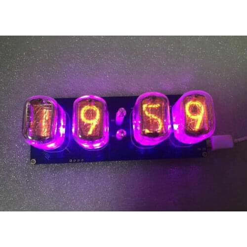 Diy tube glow tube clock module core board IN12 IN-12 PCBA with LED backlight