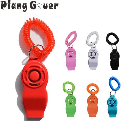 Dog Training Clicker Press Whistle Multi-Function Command Pet Clicker Dogs Click Trainer