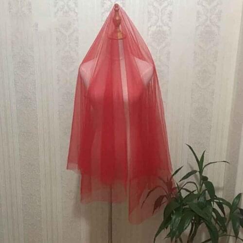 3M Cathedral Wedding Veil Cut Edge Voile Mariage Long Red Veil 1.5m Bridal Short Veil Wedding Accesories Veu De Noiva Longo