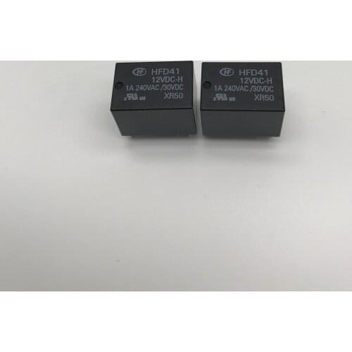 HFD41-012-H HFD41-12VDC-H 1A 240VAC 200MW relays