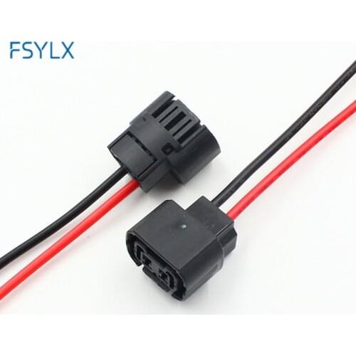 FSYLX 10pcs 5202 H16 2504 PS24W 5201 Bulbs Female socket adapter holder Connector For Fog Lights Wiring Pigtail Harness