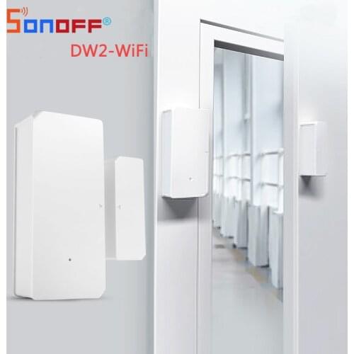 SONOFF DW2 Door And Window Sensor WiFi Wireless eWeLink App Remote Detect Door Open / Closed Smart Home Security Alarm Detector