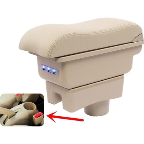 For Chery A13 Very Celer fulwin armrest box central Store content Storage box with cup holder ashtray accessories 2008-2012