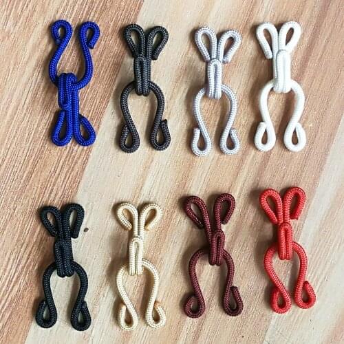 10sets 38mm Fabric Coated Hook and Eye For Garment Fur Coat Colorful Black White Metal Hook and Eye Free shipping Retail