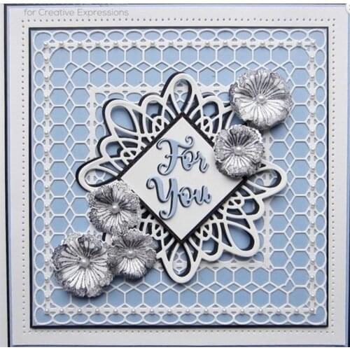 KSCRAFT Hexagonal Hollow Frame Metal Cutting Dies Stencils for DIY Scrapbooking/photo album Decorative Embossing DIY Cards