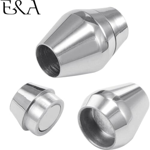 Stainless Steel Magnetic Clasps Hole 5mm 7mm Leather Cord Clasp Bracelet Magnet Buckle DIY Jewelry Making Closure Supplies